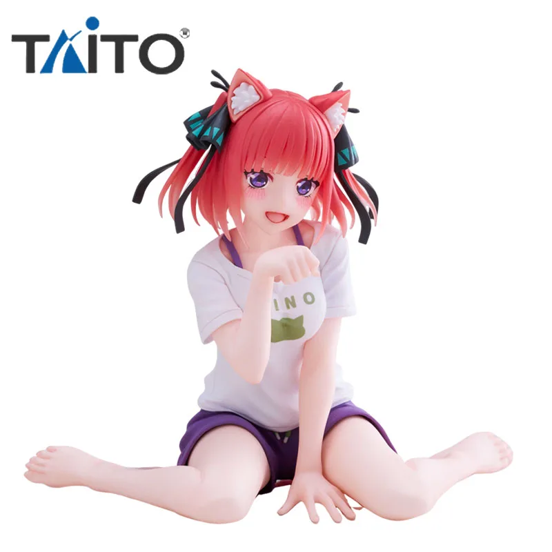 

Фигурка Накано Нино из аниме, оригинальная, Taito The quintessence Quintuplets, платье для кошки, Настольная Милая модель, коллекционная фигурка, игрушка