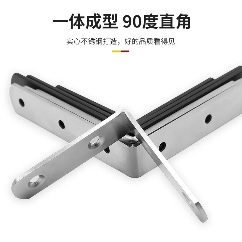 Verdikte Rvs Hoek Code 90 Graden Haakse Meubels Hardware Aansluiting Accessoires L-Vormige Laminaat Beugel