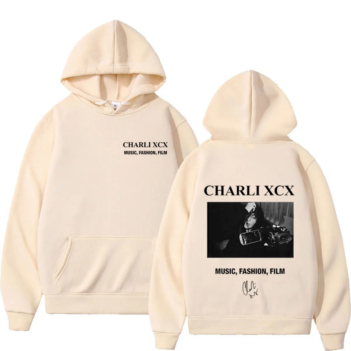 CHARLI XCX  Album Music, Fashion, Film Tour 2026 Print Hoodie Men Women Fashion Pullover Loose Casual High Quality Sweatshirt