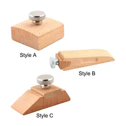 Wooden Sanding Block Leather Polishing Grinding Tool Squar Bevel Accessory