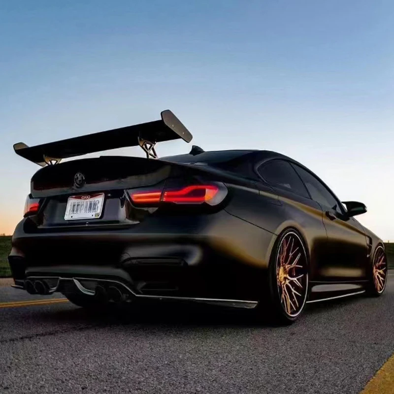 For Bmw M2 M3 M4 Universal Gts Spoiler Rkp Style Real Carbon Fiber Rear Tail Wing Trunk Lip Car Products Exterior Parts