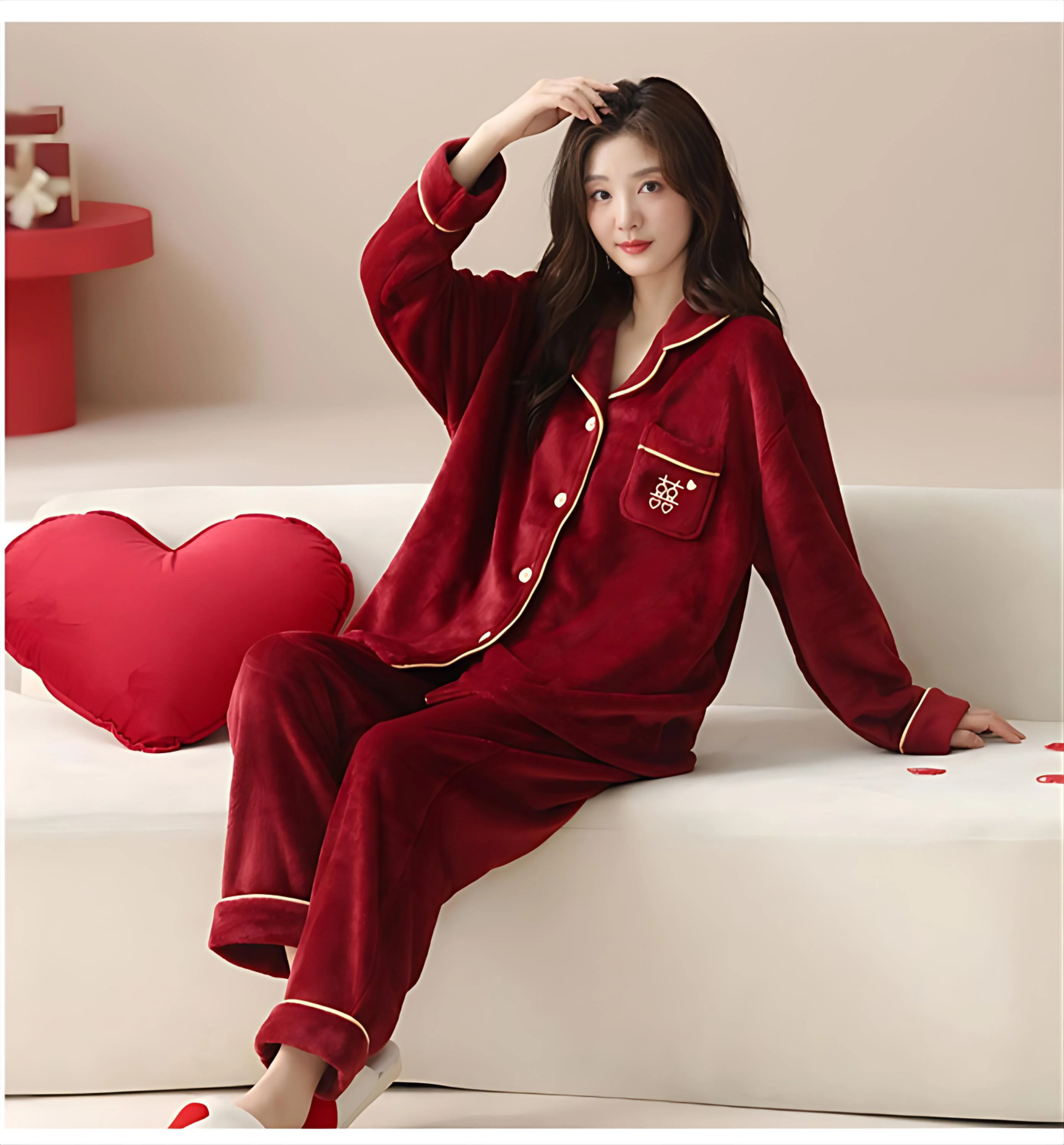 

Pajama Sets Pregnant Woman Seasonal Modal Checkered Three Quarter Sleeve Scoop Neck Cropped Versatile Sleep Set Breathable Soft