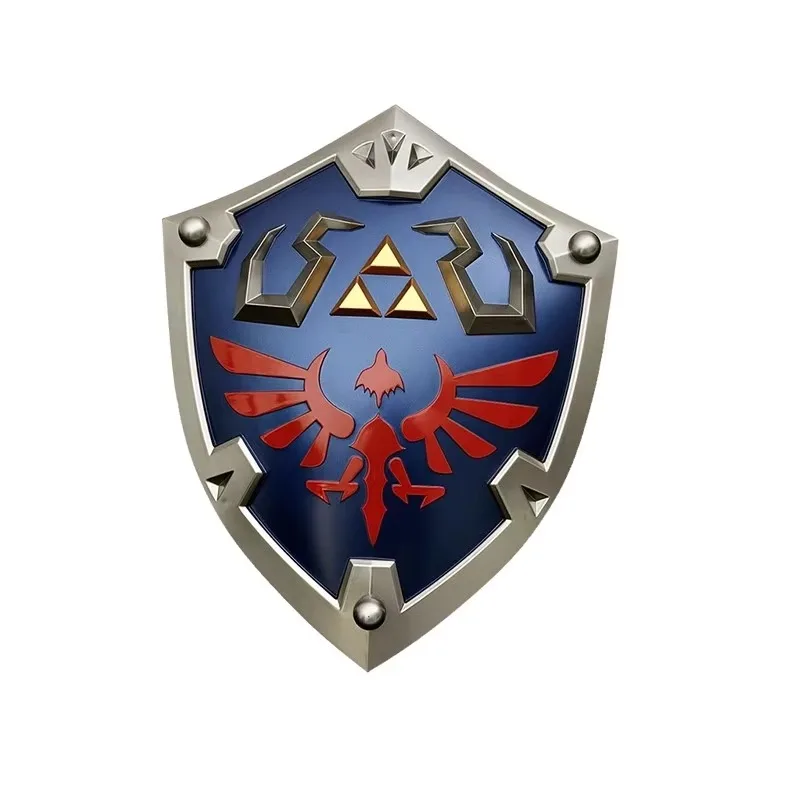 Em estoque a hemule fantasia arma hylian escudo yrulean link anime jogo periférico abs arma de plástico modelo deocr artesanato presentes