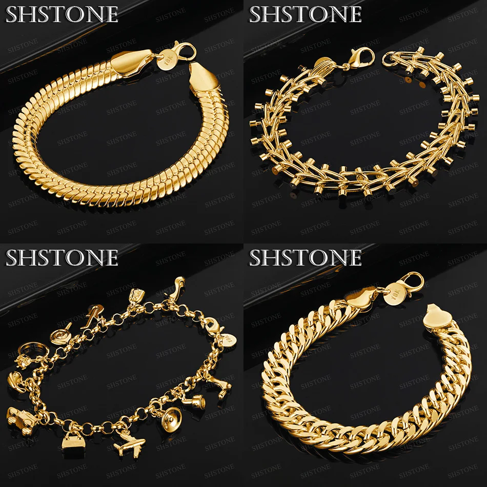 

20cm 18k Gold Double Row Bead Chain Cuban Chain Side Chain Shoe Bag Bracelet Women Party Birthday Gift Fashion Trend Jewelry