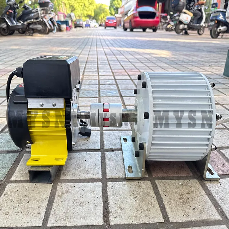 Low RPM 10KW 20KW 30KW Permanent Magnet Generator 3 Phase AC Current Generator 380v Low Speed Brushless Generator With DC Motor
