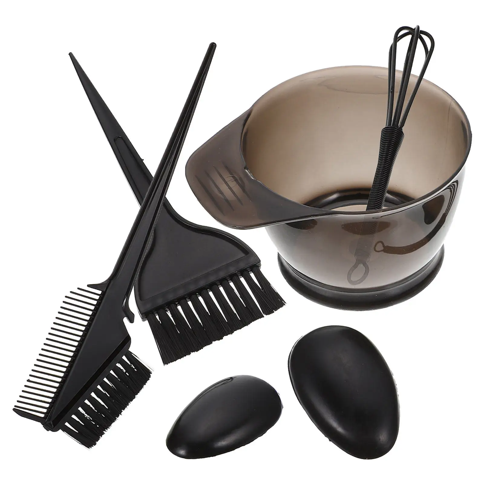 

1 Set Dyeing Kit Multiple Brushes Mixing Bowl For Salon Home Use Hair Coloring Tools Dye Cream Mixing Bowl Hair Tinting Product