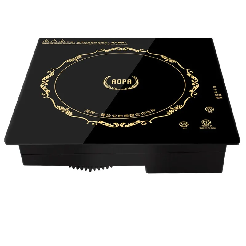 

AOPA Australian brand H13 hot pot induction cooker commercial embedded YS-30P wire control touch hotel fire boiler 3000W