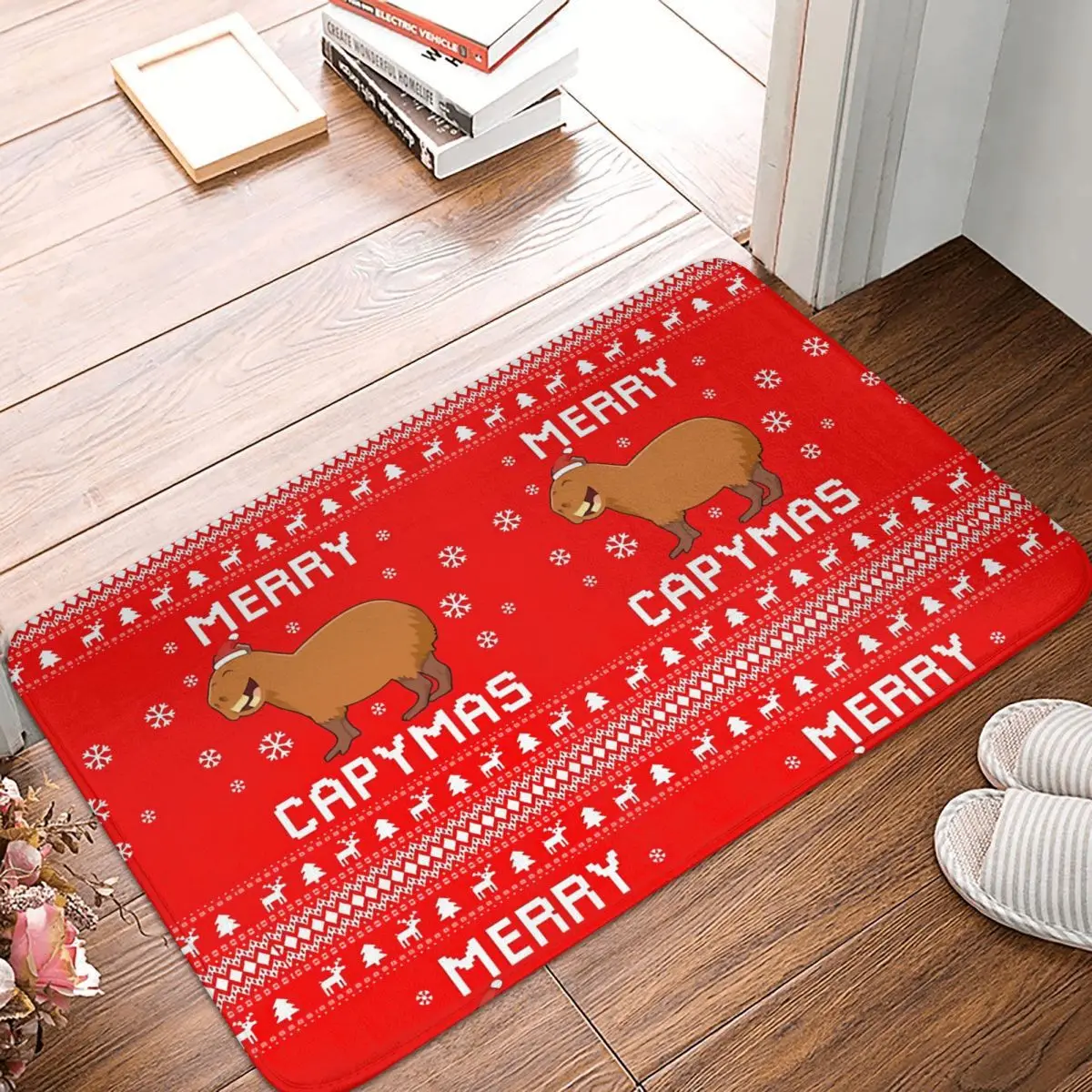 Capybara Animal Non-slip Doormat Inu Ugly Xmas Bath Bedroom Mat Prayer Carpet Home Pattern Decor