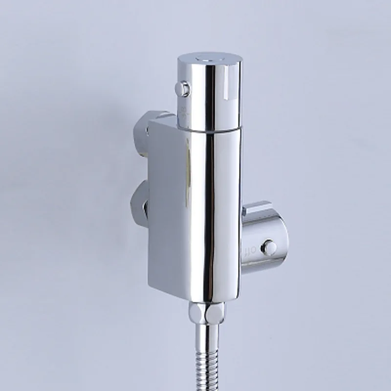 Conjunto de Bidê Termostático para Banheiro com Temperatura Constante, Montagem na Parede, Pulverizador Portátil, Misturador de Água Quente e Fria, Válvula de Lavagem, Chuveiro Higiênico