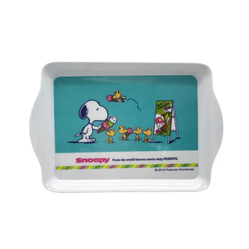 Snoopy Tablett Snack Food Dish Teller Teller Kuchen Obst Dessert Gerichte Home dekorative Küche Veranstalter Frühstück Brot Tablett Geschenk