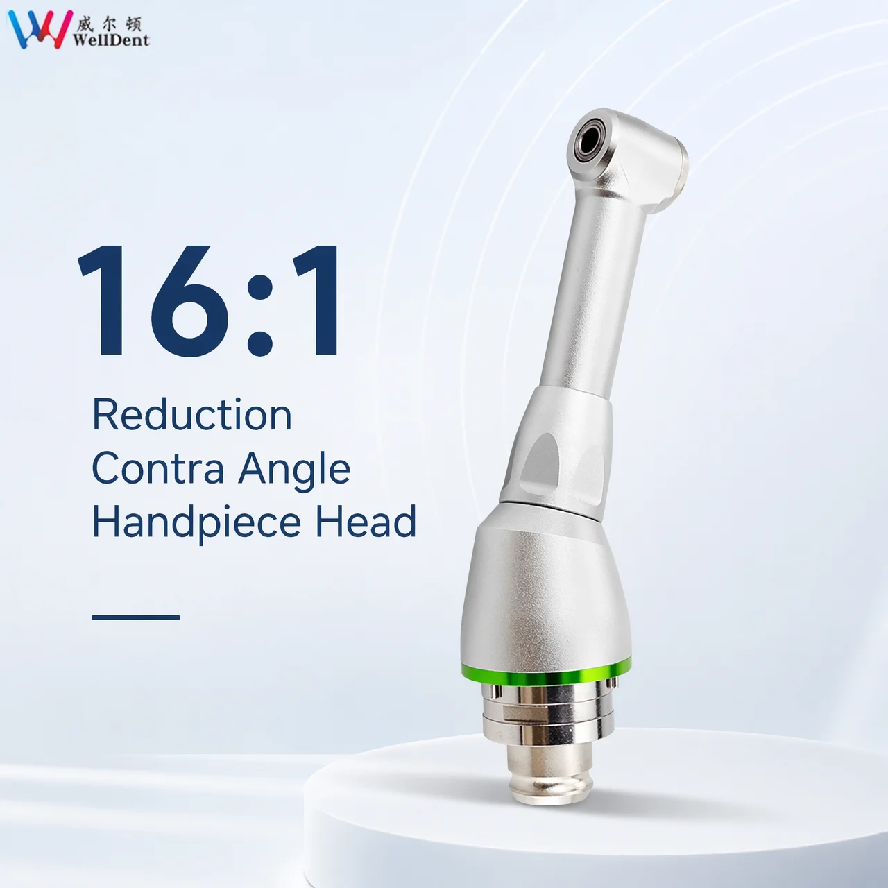 Dental Electric Push Button 16:1 Reduction Contra Angle Handpiece Head for Endodontic Treatment Endo Motor