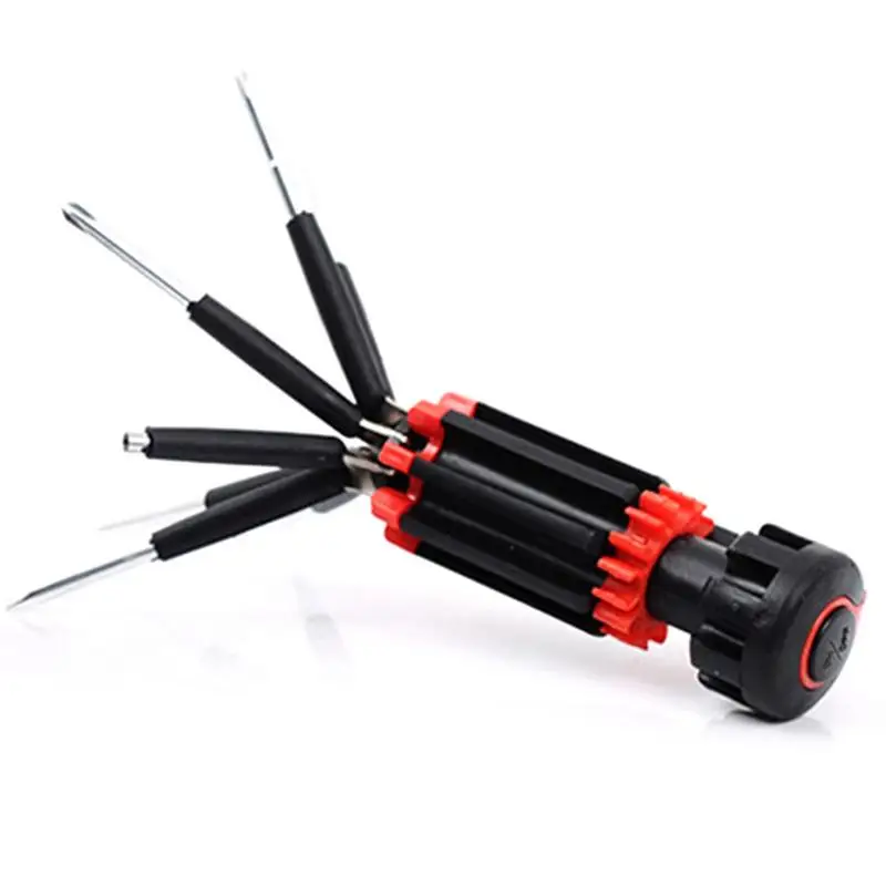 8 In 1 Screwdriver Multi-Purpose Universal Screwdriver With 6 LED Flashlights 8 In 1 Screwdriver Set Repair Disassemble Kit