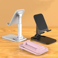 Folding Angle Tablet Holder Non-slip Metal Base Phone Stand with 360° Rotation Adjustable Angle for Hands-free Tablet Cell