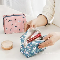 Women Travel Cosmetic Bag Multifunction Geometric Makeup Bags PU Leather Waterproof Portable Toiletries Organizer Make up Cases