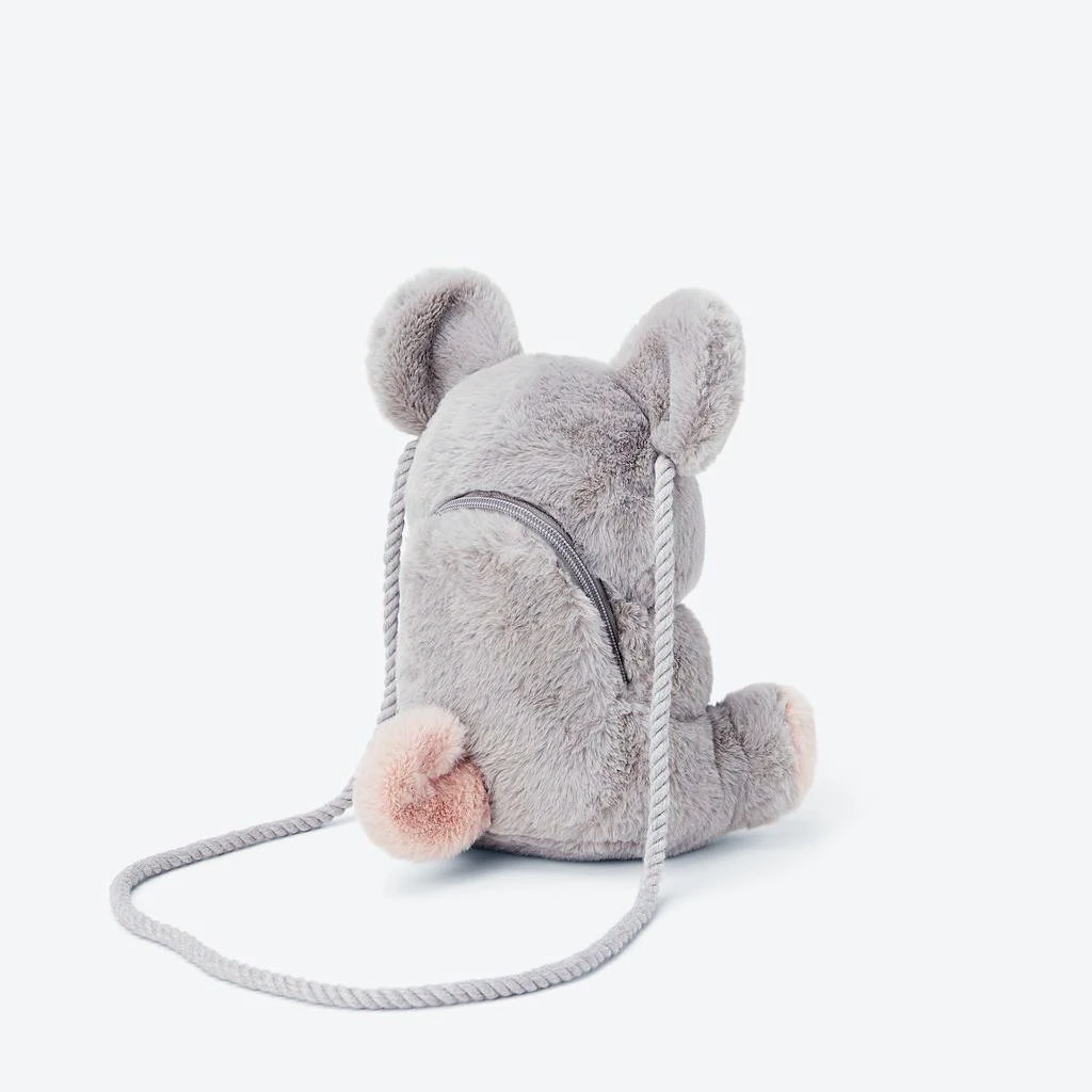 Cute Plush Mouse Shoulder Bags Cartoon Stuffed Animal Crossbody Bag Fluffy Messenger Bag Small Animals Purses