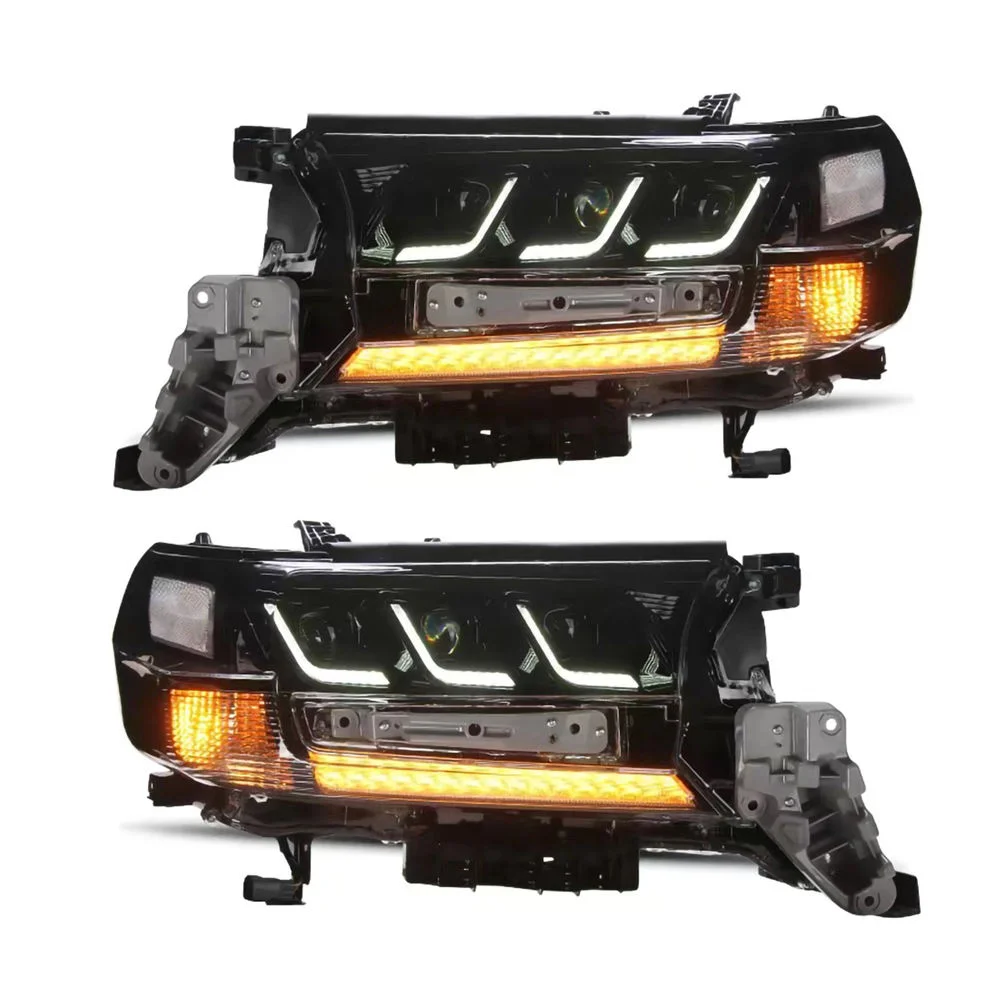 High Performance 3-lens LC200 Headlights for Land Cruiser LC200 Headlight 2016-2021 LC200 Body Kit