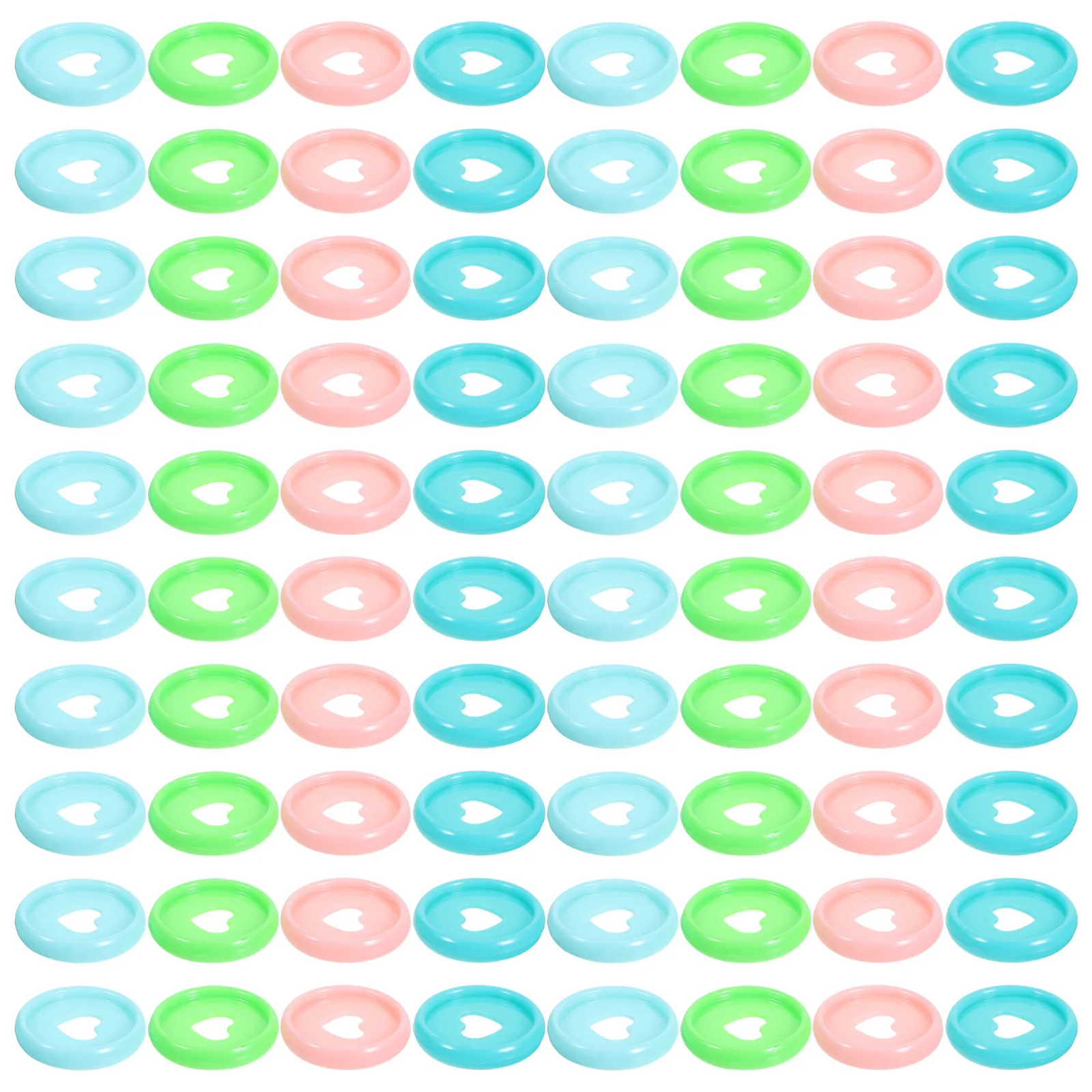 Binder Discs 80 Pack Macaron Color PP Plastic Loose Leaf Expander Rings for Planners Notebooks Calendars
