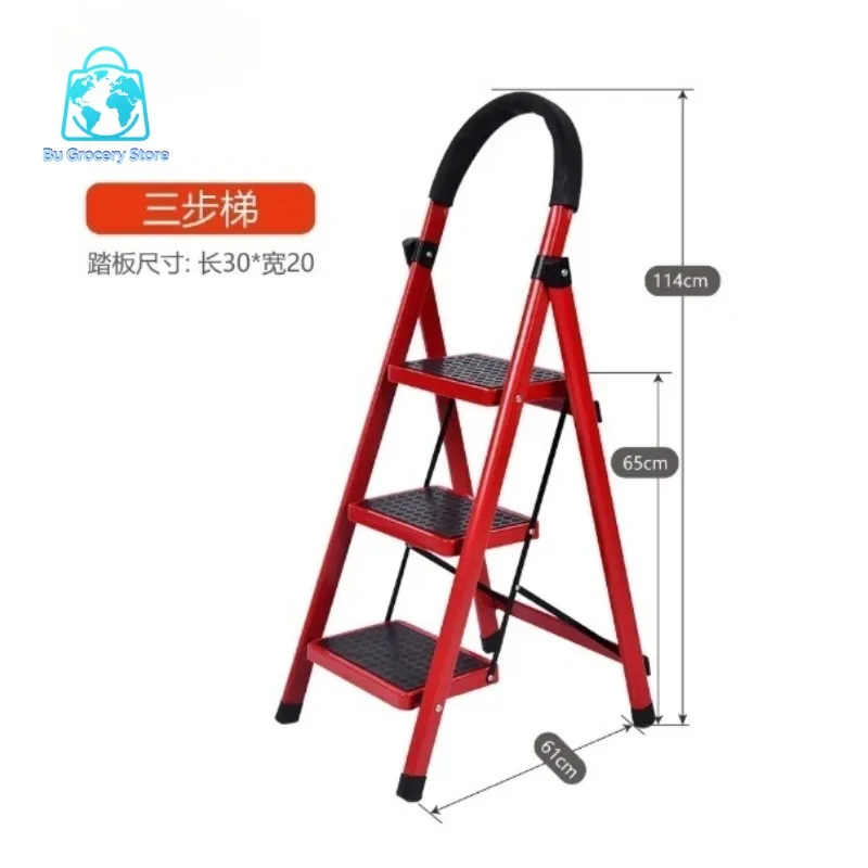 Aluminum Telescopic Ladder, Multi-Purpose Folding Step  for Home Factory Use, Portable A-Frame Extension