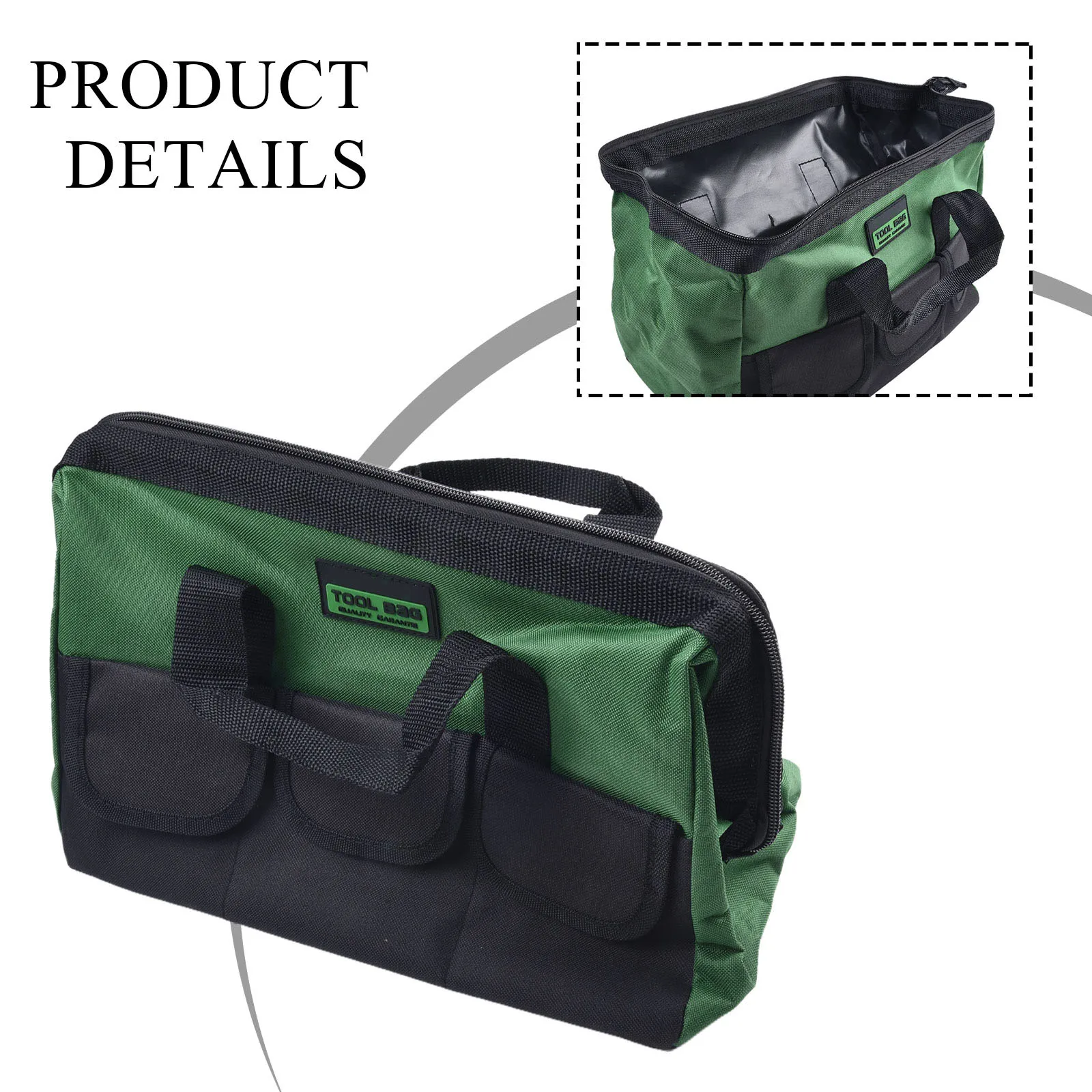 13-20 In Electrician Tool Bag Wrench Socket Storage Multi-Pocket Anti-Fall Electrician Bags Home Tool Supplies Accessories