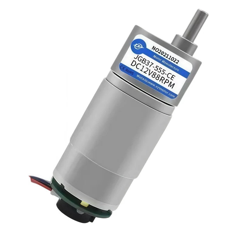 JGB37-555 Miniature DC Speed Regulating Motor - 12V/24V Speed Measuring Dial Encoder