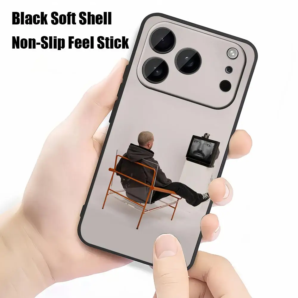 حافظة هاتف O-Omer A-Adam لهاتف آيفون 17 Air 16 16e Plus Pro MAX15 14 13 12 11 xr 7 8 6 se XSmax حافظة سوداء ناعمة