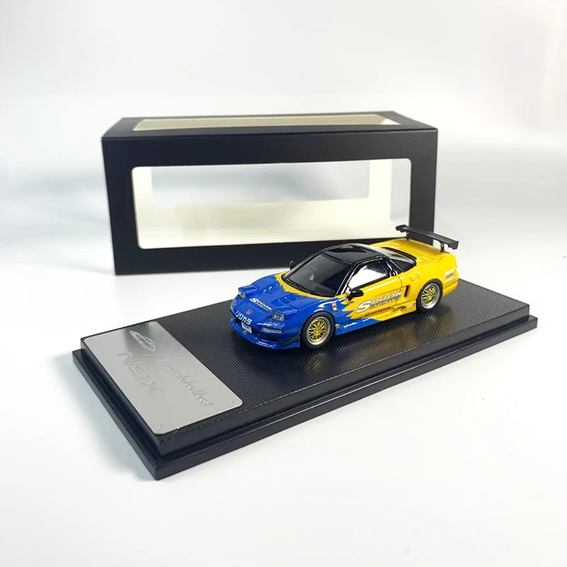 

MC 1:64 Honda NSX NA1 Имитационная модель автомобиля из статического сплава, праздничная подарочная игрушка для мальчиков, коллекционное украшение для взрослых.