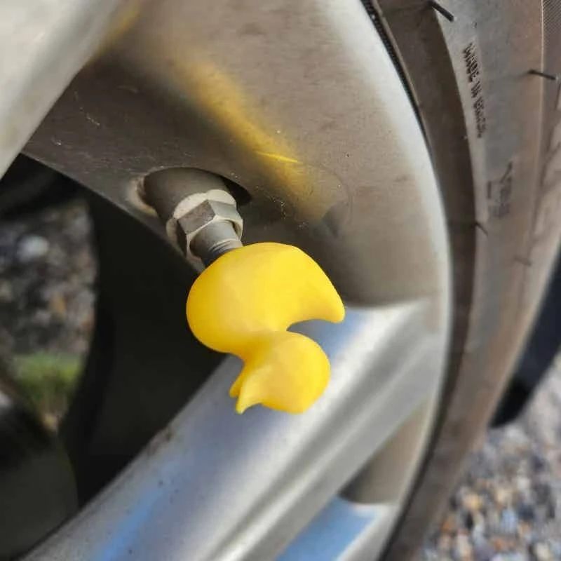 

4Pcs Cute Duck Tire Valve Caps Universal Dustproof Air Valve Stem Covers for Car Motorcycle Bike Wheel Accessories