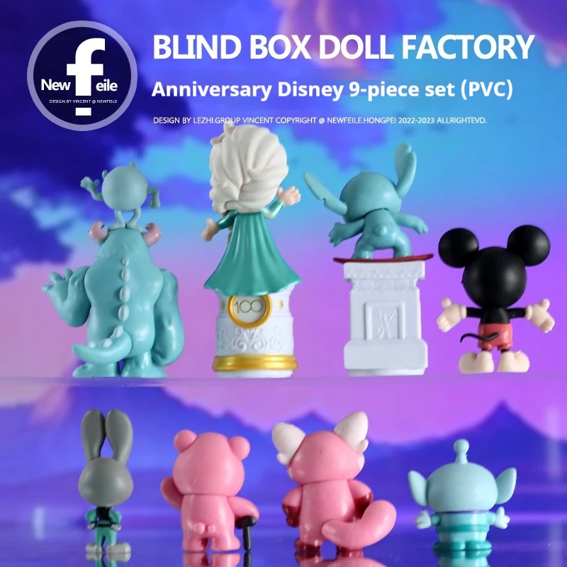 Disney 100th Anniversary Hand-Held Collection Blind Box Mickey Strawberry Bear Stitch Exquisite Play Hand-Held Girl Birthday Toy