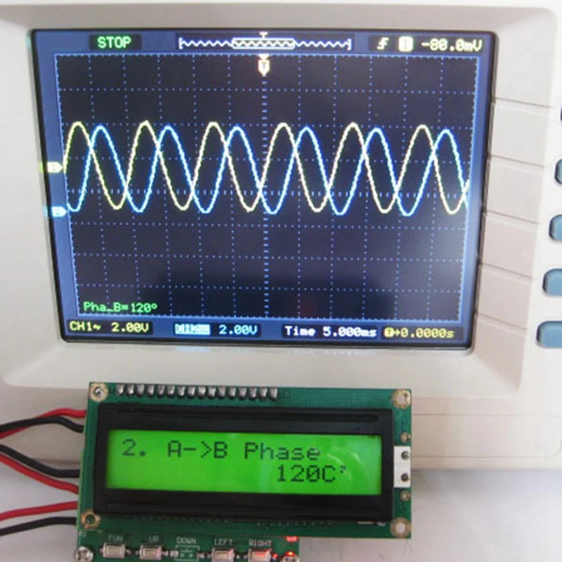 Annunciator Module Three-Phase Sinusoidal Phase Adjustable 0 To 360 Degrees 0.1 To 2000 Hz With Frequency Meter