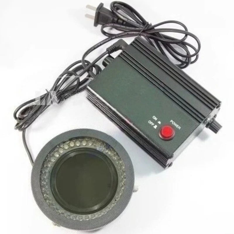 70mm Polarized LED Ring Light for Binocular Trinocular Stereo Microscope Industrial Microscope with Polarizer Anti-Glare