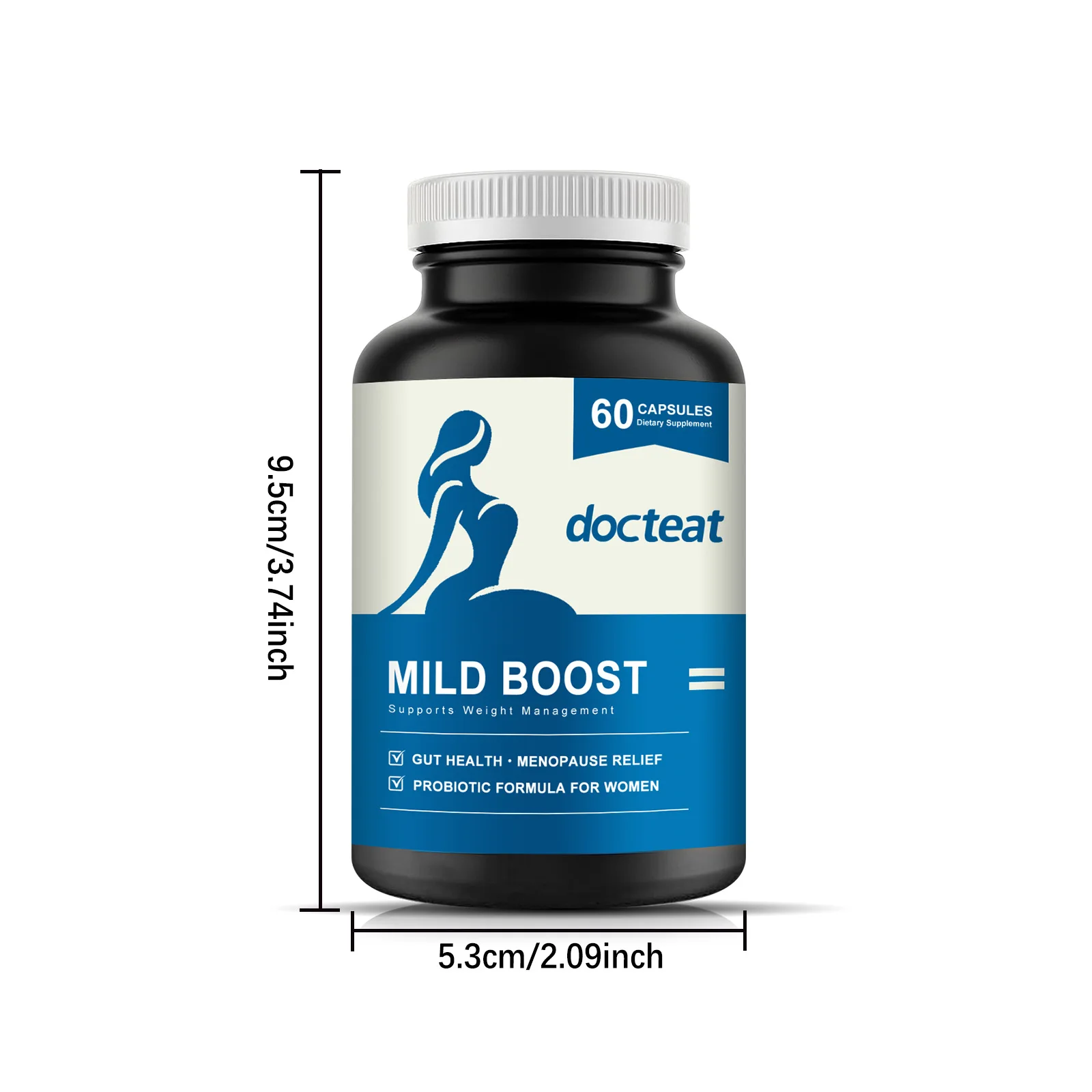 DOCTEAT Women Probiotic Capsules Promote Intestinal Digestion Burn Fat Detox Maintain Microbial Balance Women Slimming Capsules