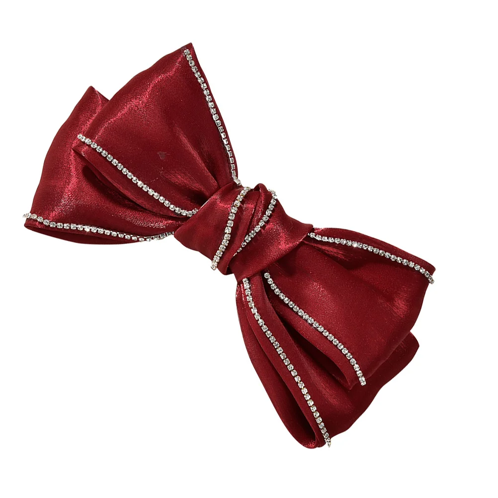 

Satin Bride Hairpin Large Bowknot Clips Accessories Hairstyle Daily Party Bridal Hairpiece Wedding Headwear Stylish Elegant