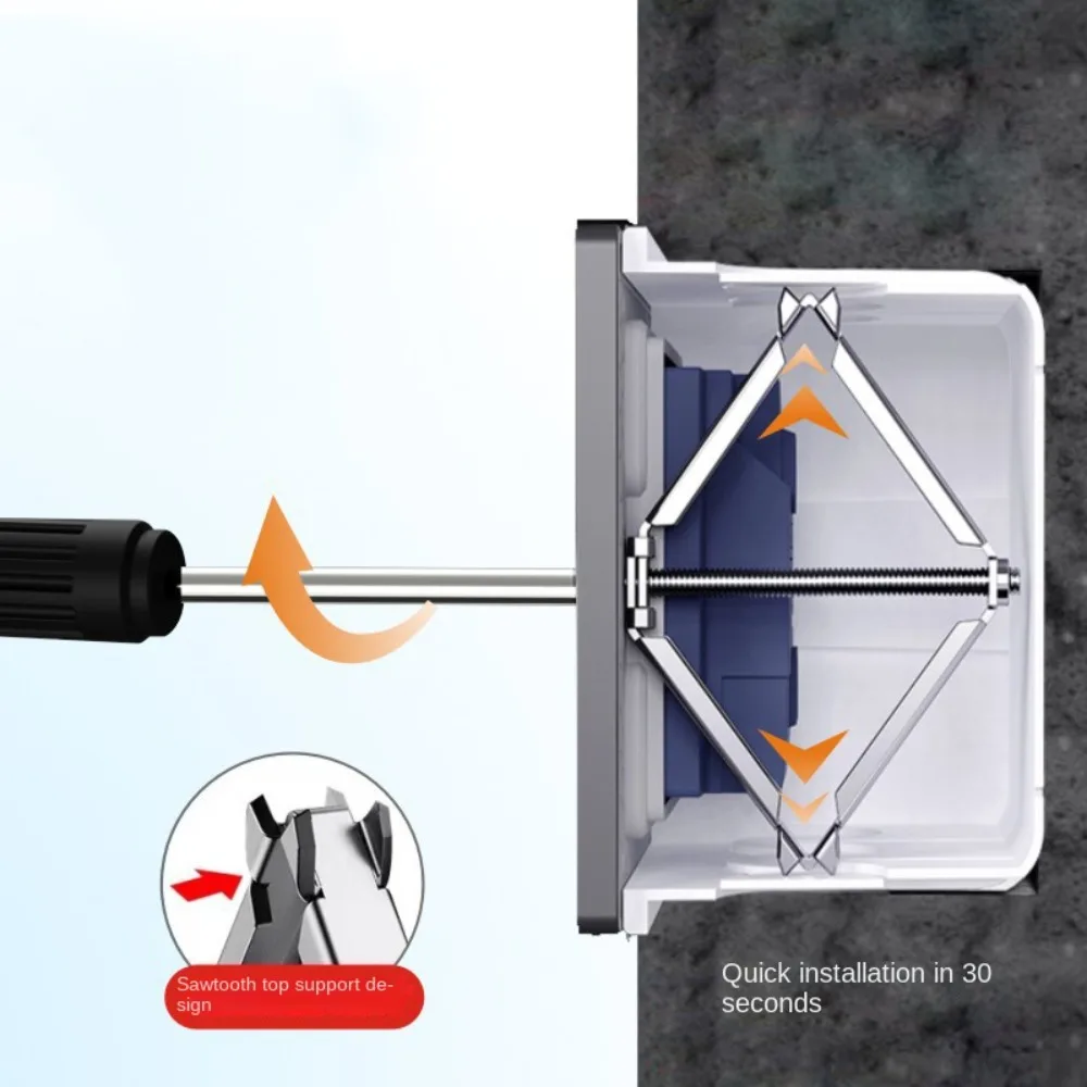 

10Pcs/set Metal Socket Box Holder Wall Mount Fixed Wall Repair Switch Cassette Repairer Fixed Installation Box Support Rod