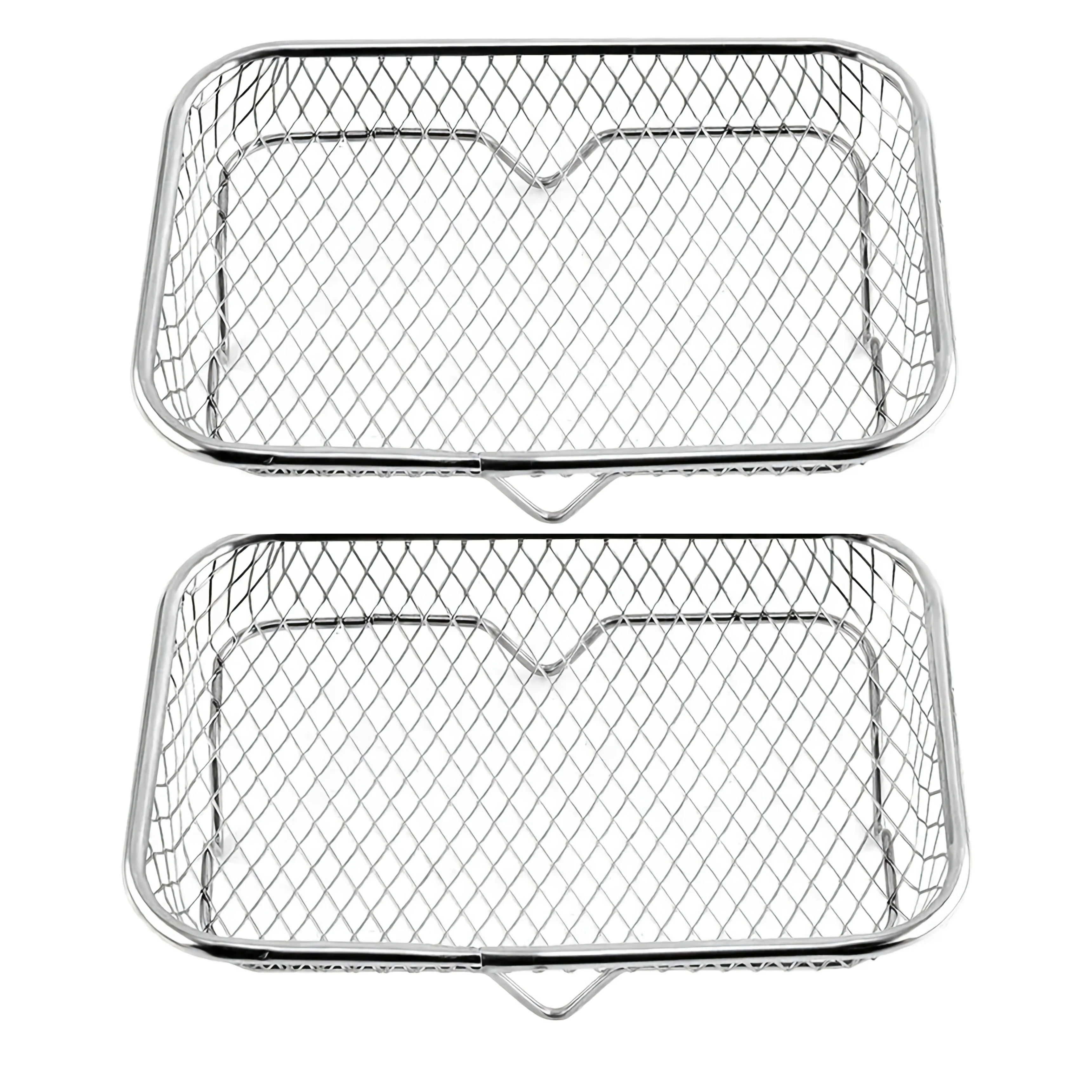 Stainless steel compartment string rack stainless steel baking net air fryer multi-layer rack baking basket stackable steaming