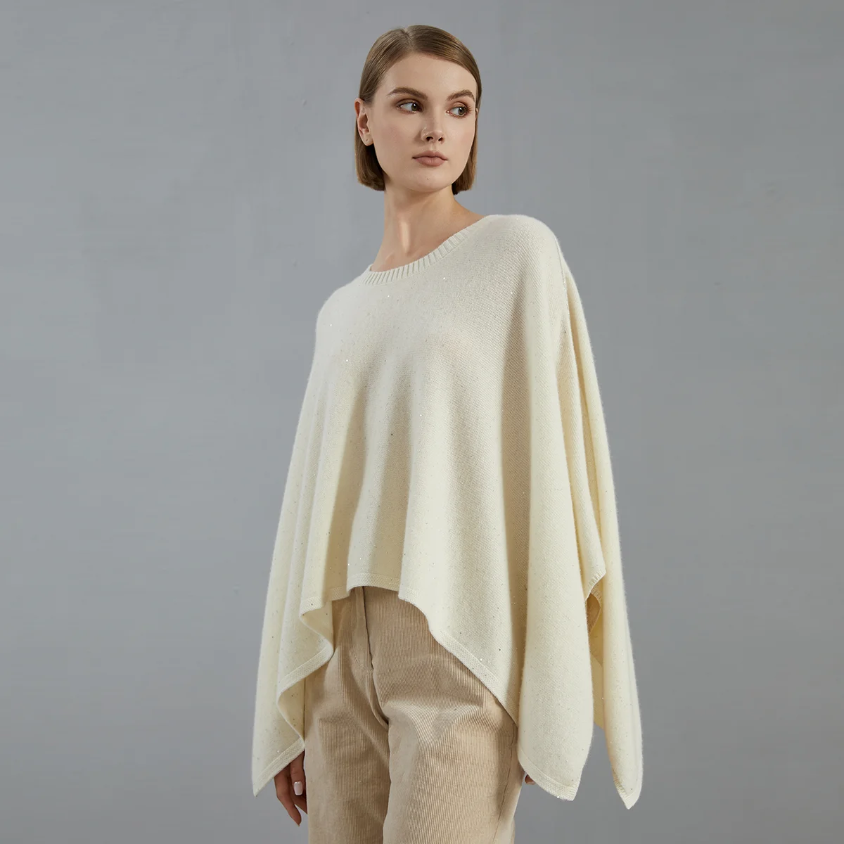 BC795 High quality luxury brand women's clothing 100% pure cashmere long shawl