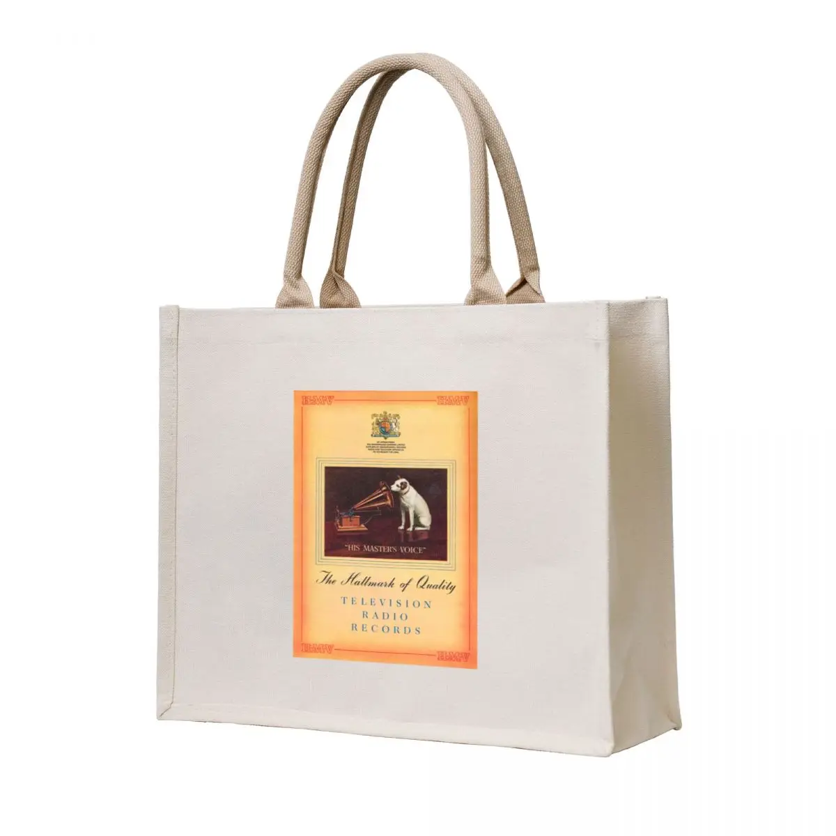 

Vintage HMV advert Tote Bag women bag Candy bags eco pack