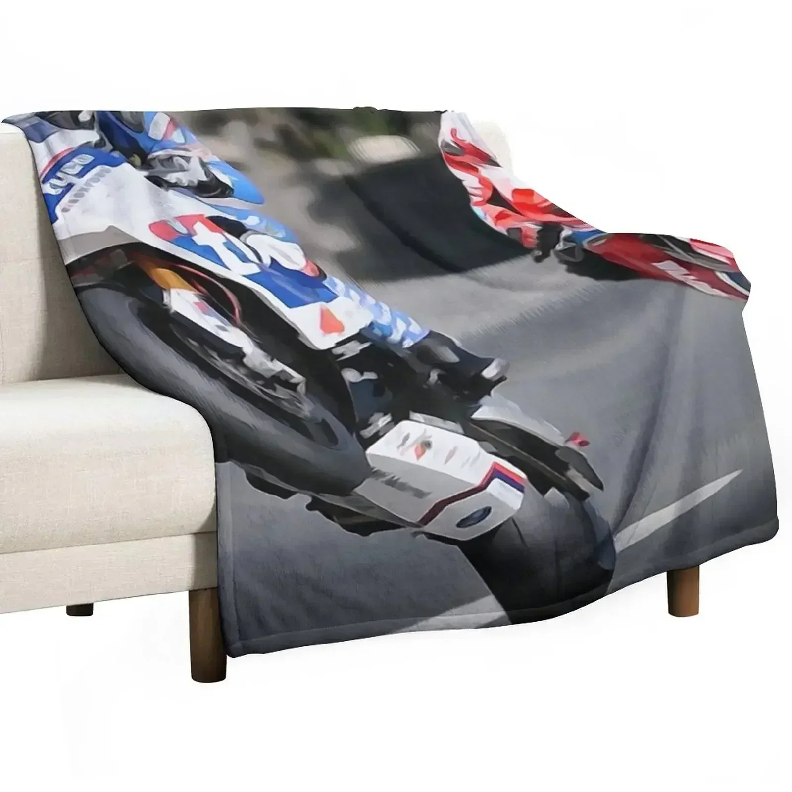 Isle of Man TT Intensity Throw Blanket Bed Fashionable for winter Weighted Soft Beds Multi-Purpose For Decorative Sofa Blankets