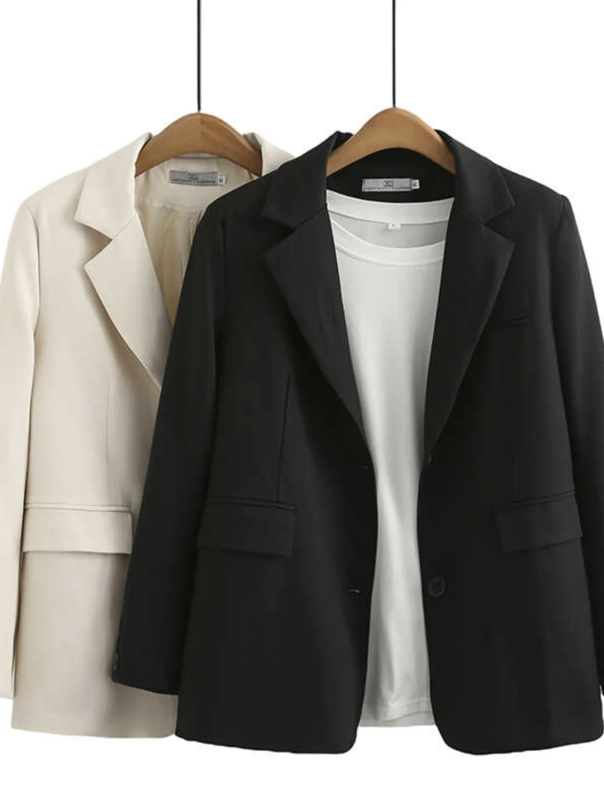 Fall 2024 plus Size Women's Fashionable Casual Loose Fit Suit Jacket Elegant Atmosphere Slimming Top Button up Long Sleeve