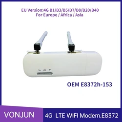 Odblokowany OEM E8372h-153 E8372h-517 LTE WIngle 4G karta Sim Router bezprzewodowy E8372 Plus antena