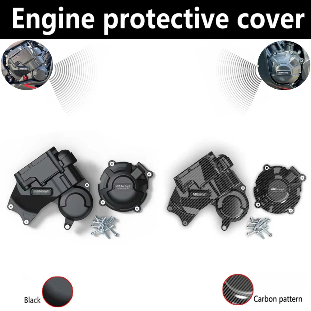 

For HONDA CBR650R E-Clutch 2024-2025+ / CB650R E-Clutch 2024-2025+ GB racing Engine Protective Cover Carbon Fiber Printing