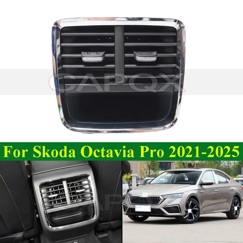

CAPQX Rear Air Conditioning Outlet For Skoda Octavia Pro 2021-2025 Rear Air Conditioning Vent Rear Air Outlet