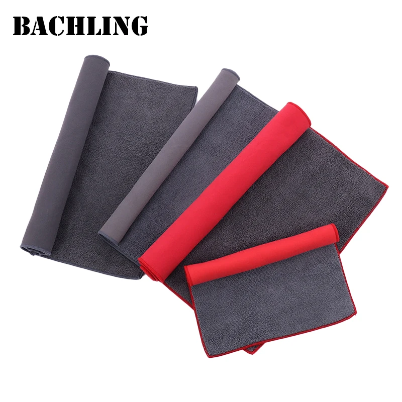 Double-layer suede car cleaning towel Detailing Cleaning Cloth Soft Drying Cloth for Car Body Washing Towels Super Absorbent