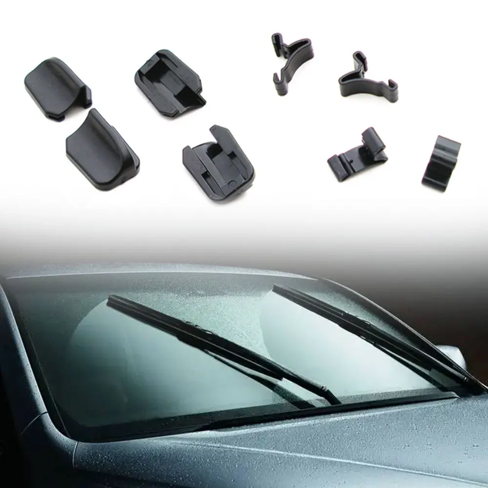 1 Set Car Windscreen Wipers Clip Fasteners Wiper Blade Parts Car Wiper Cover Card Cap Car Auto Exterior Universal Accessories