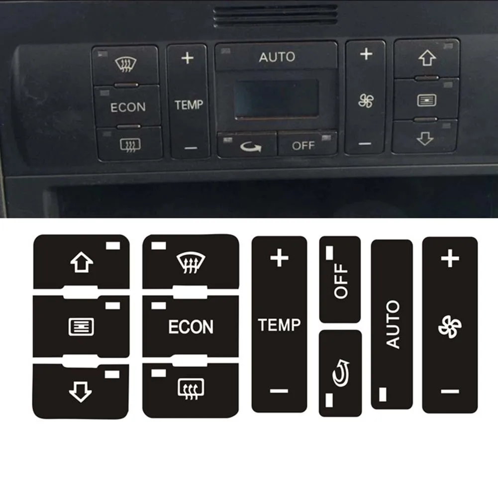 Decal Sticker Push Button Repair Replacement Easy Installation Exquisite Lightweight Accessories Car High Quality