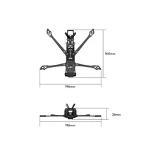 1pcs new Flywoo Explorer LR 4 Inch O4/O4 PR0 Frame Kit Support O4/O4 PRO Air Unit VTX for DIY FPV Racing Drone