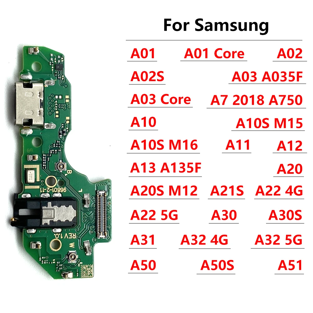 Fast Charging Charger Port Board For Samsung A01 A7 A02 A03 A11 A12 A20 A20S A21 A30 A32 A52 A54 A10S M15 M16 A13 A22 A32 4G 5G