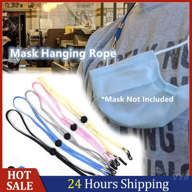 Anti-lost Sun Hat Wind Rope Mask Chain Nylon Neck Strap Lariat Lanyard Necklace Adjustable Mask Holder Glasses Hanging Rope