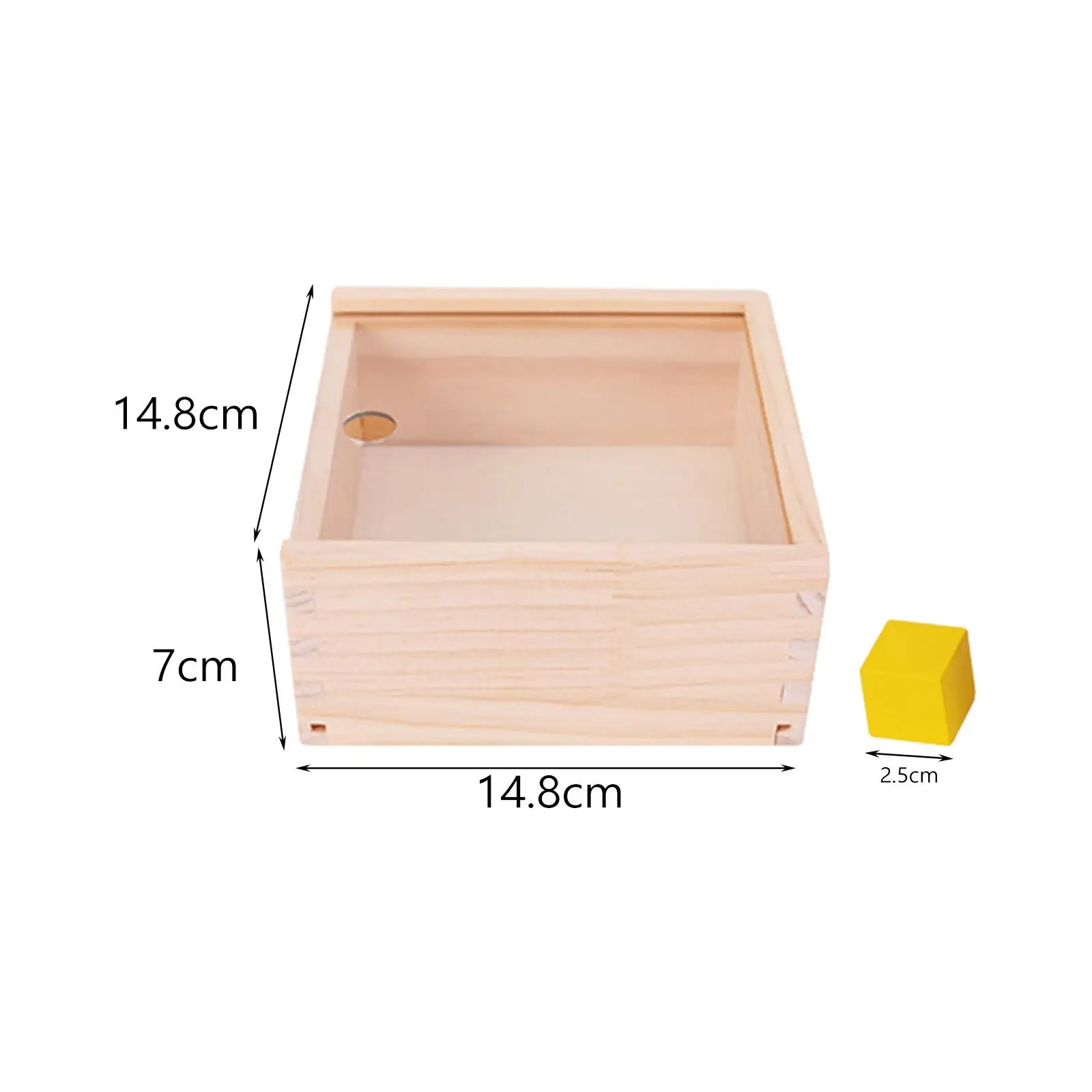 Set di blocchi di legno cubo quadrato di colori in legno per bambini in età prescolare