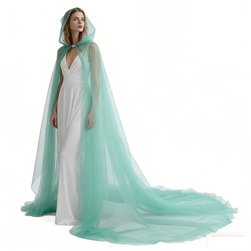 Medieval Cape Shawl Unisex Adult Gothic Punk Fairy Elf Witch Wizard Wedding Wicca Hooded Floor Cloak Halloween Cosplay Costume