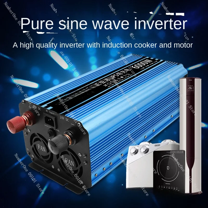 Pure sine wave 12V24V48V60VV to 220V home car inverter truck car converter